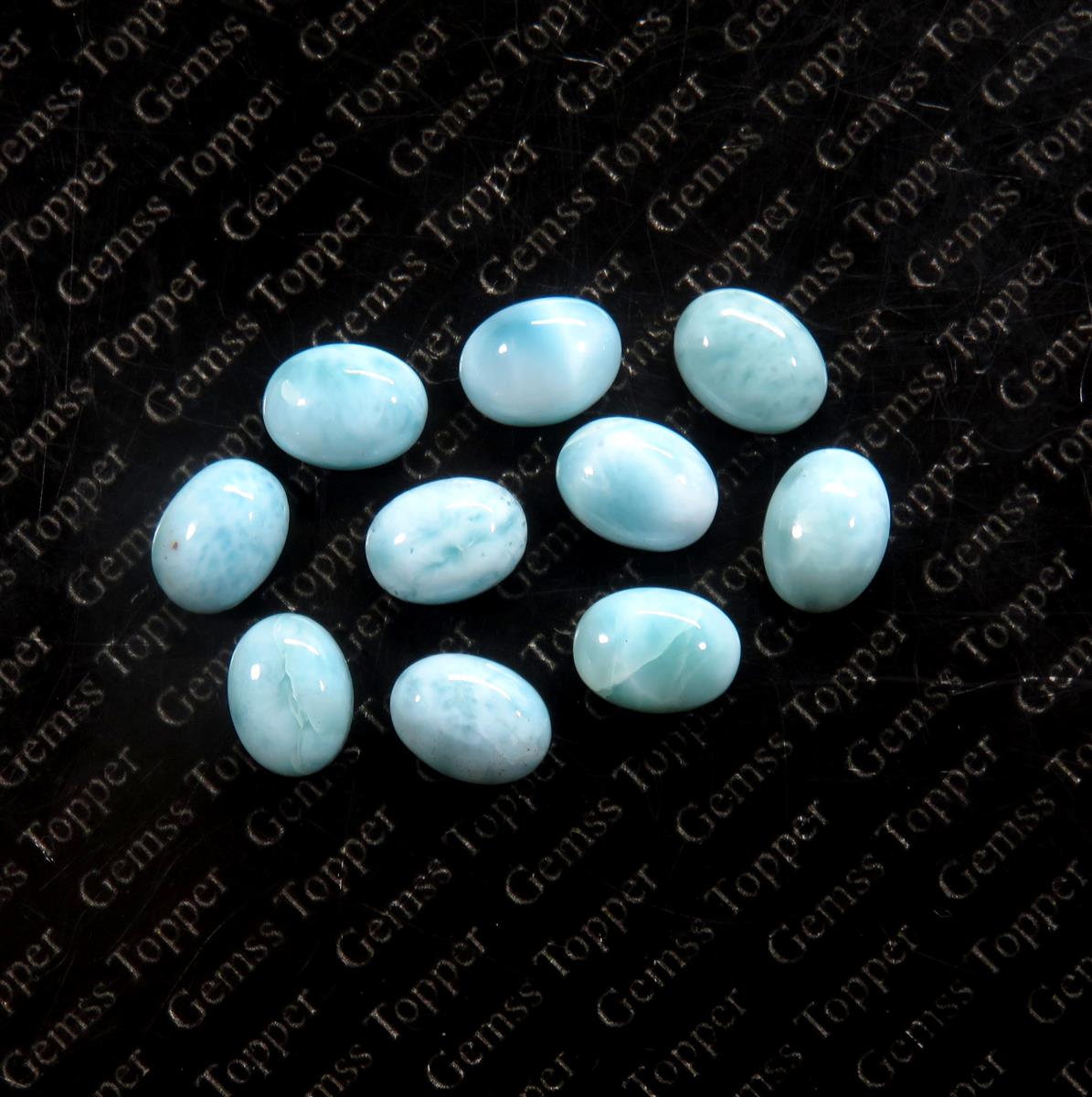 Larimar 8x10 mm Oval Cabochon